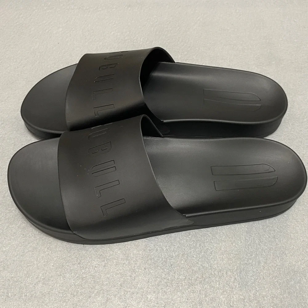 NOBULL Slides Black Mens 15 Womens 16.5 Athletic Recovery Sandals‎ Logo